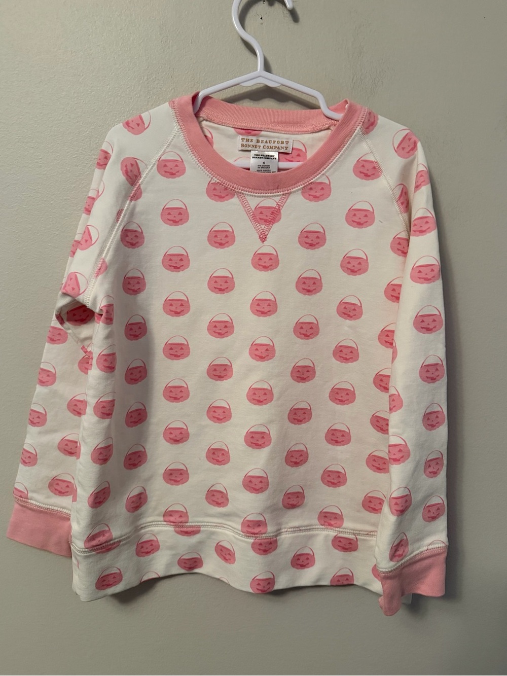 The Beaufort Bonnet Company Pink Pumpkin Crewneck